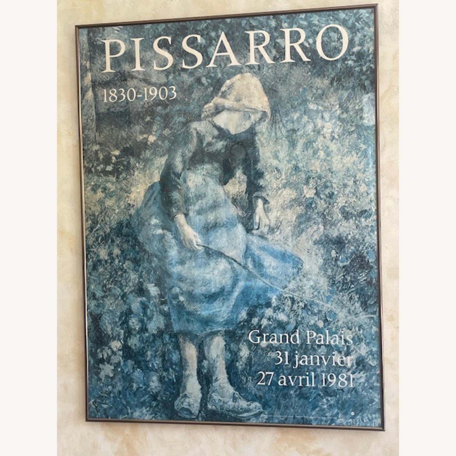 Vintage Paris Pissarro Grand Palais Framed Poster - image-3