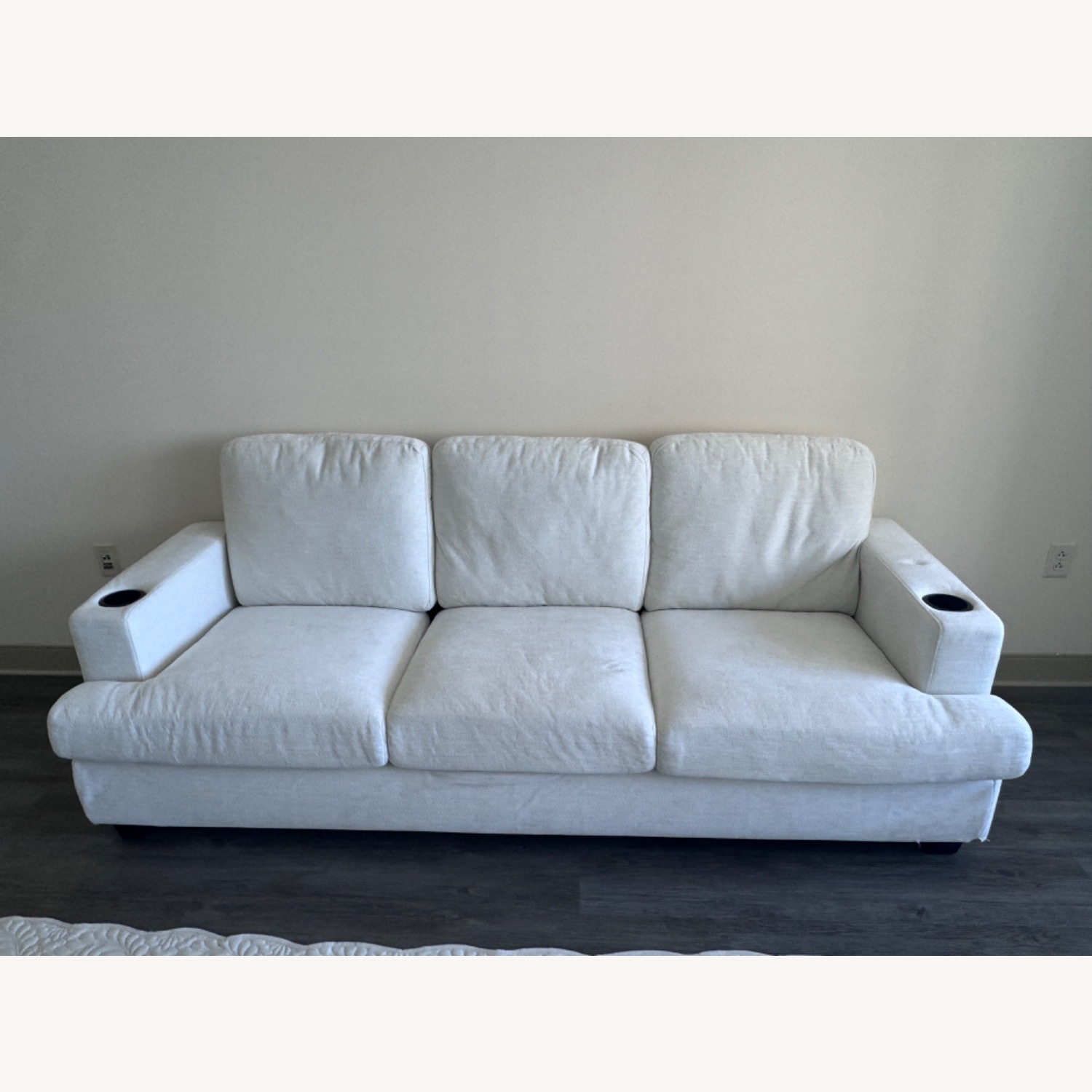 Wayfair Jusino 89'' Chenille Square Arm Sofa  - image-3