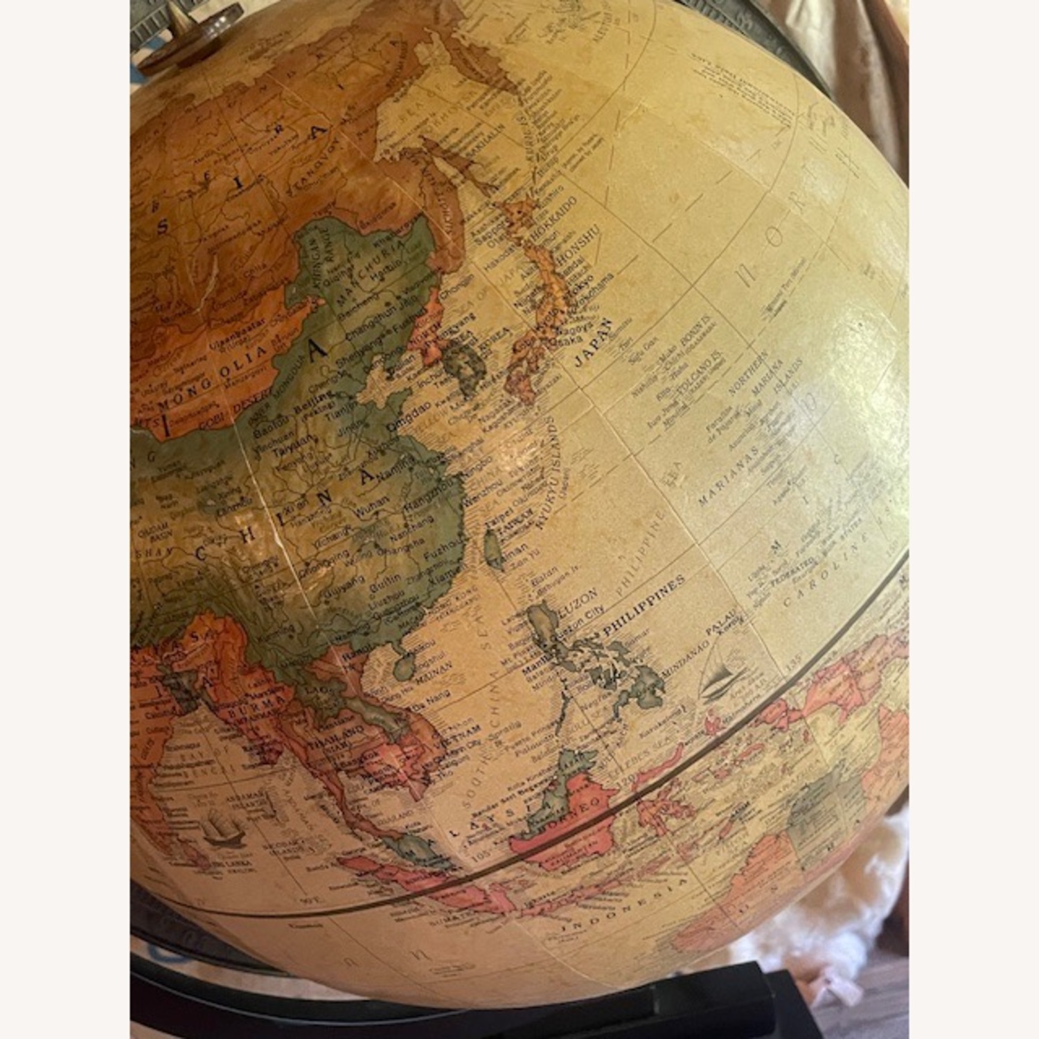 Globe with Handsome Stand & Meridian - image-1