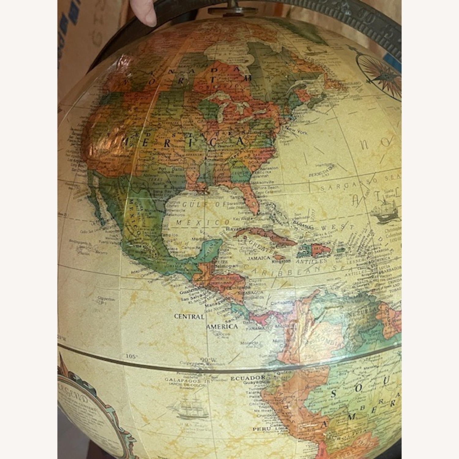 Globe with Handsome Stand & Meridian - image-6