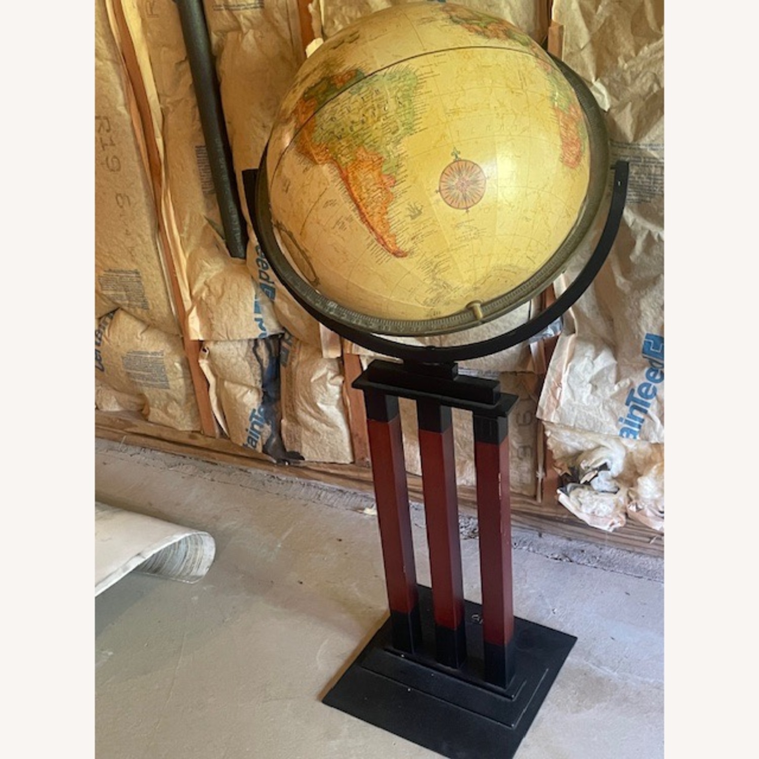 Globe with Handsome Stand & Meridian - image-3