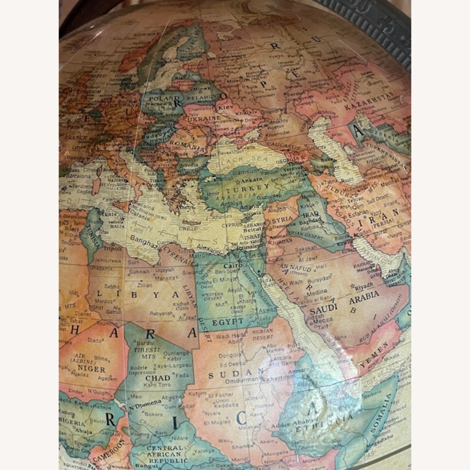 Globe with Handsome Stand & Meridian - image-5