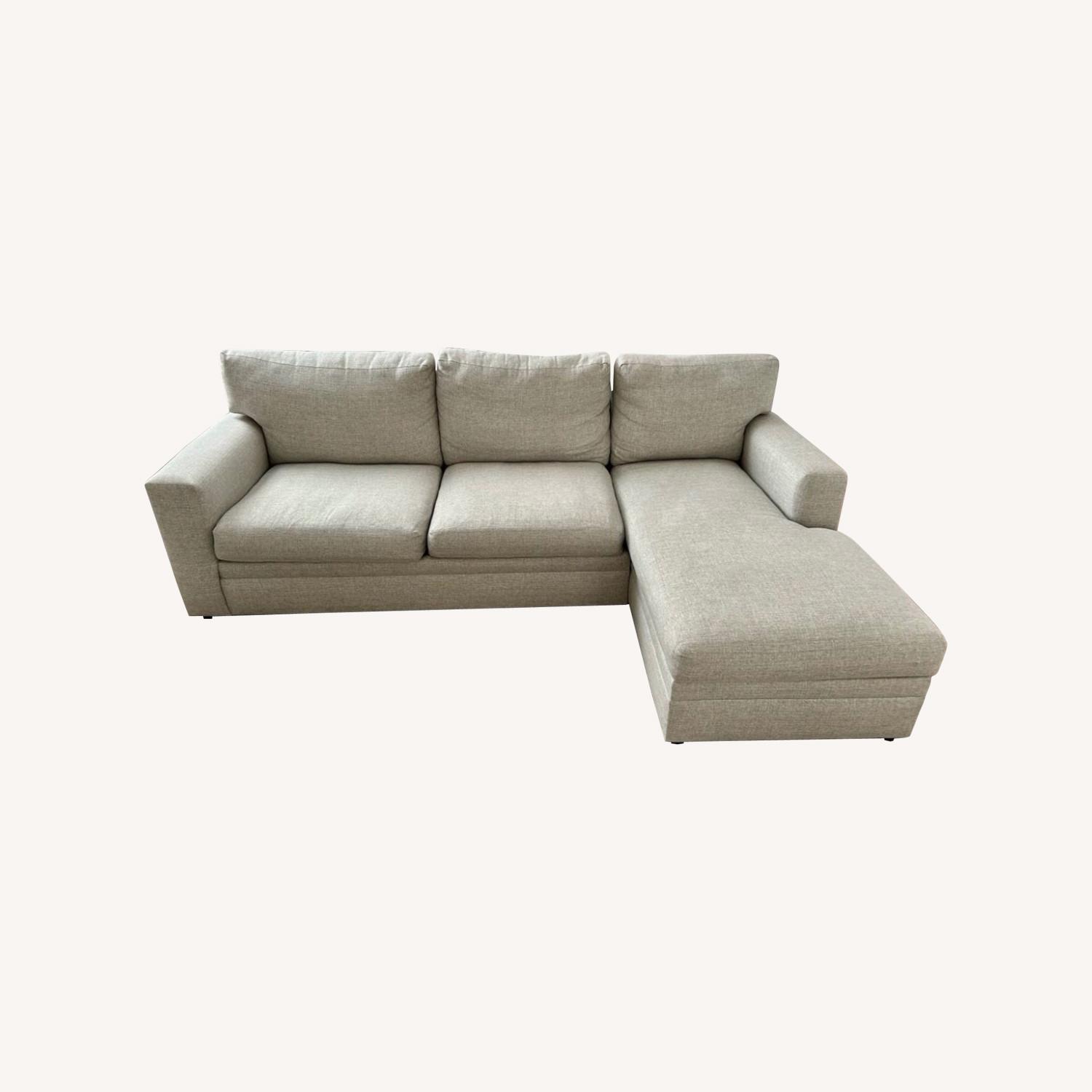 Pottery Barn Pearce Chaise Sectional - image-0