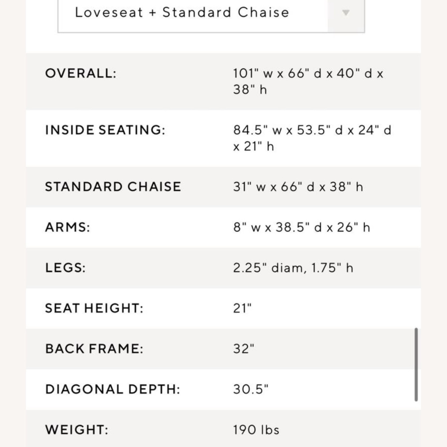 Pottery Barn Pearce Chaise Sectional - image-10