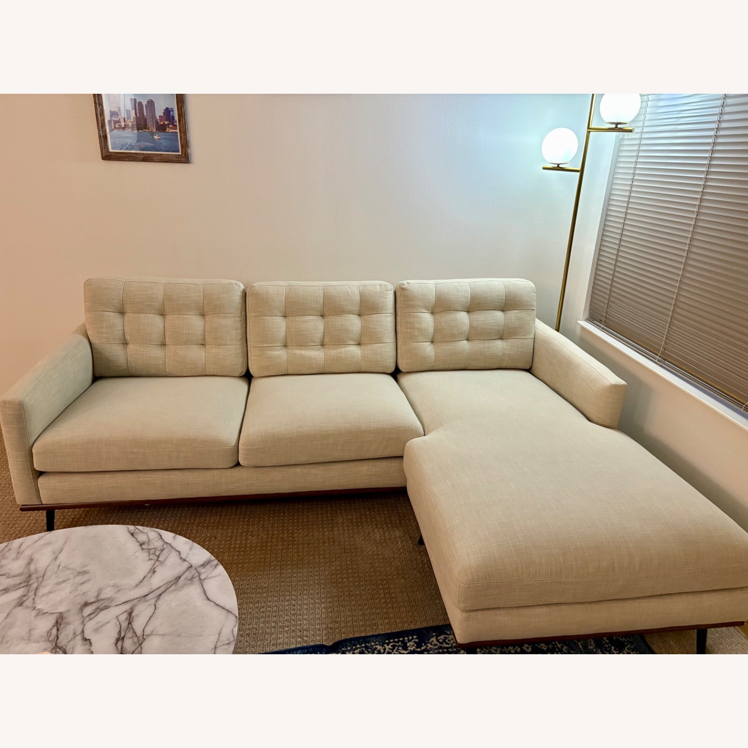 Castlery Isaac Beige Reversible Sectional Sofa - image-2