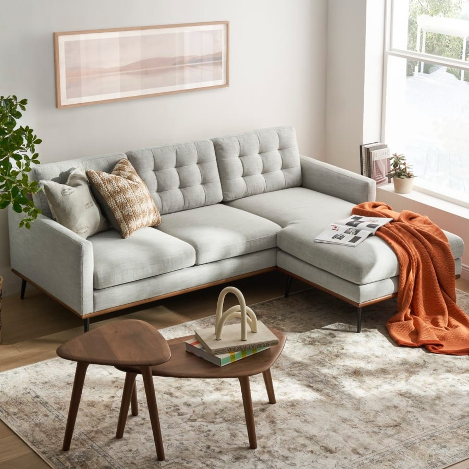 Castlery Isaac Beige Reversible Sectional Sofa - image-6