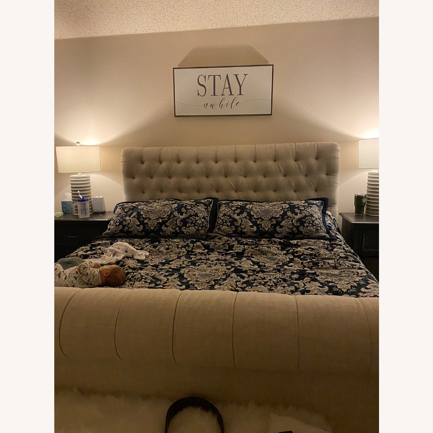 Tufted King Sized Bed - image-4