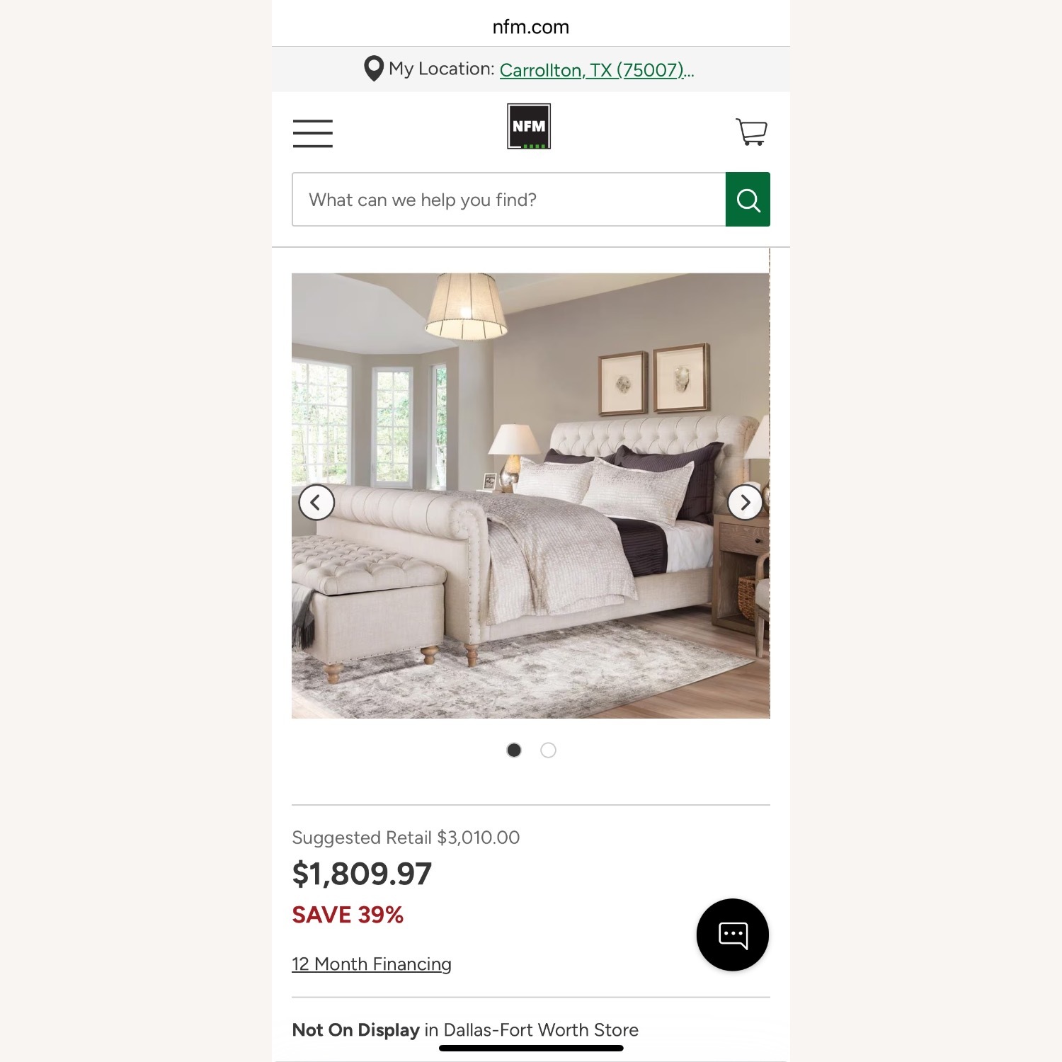 Tufted King Sized Bed - image-3