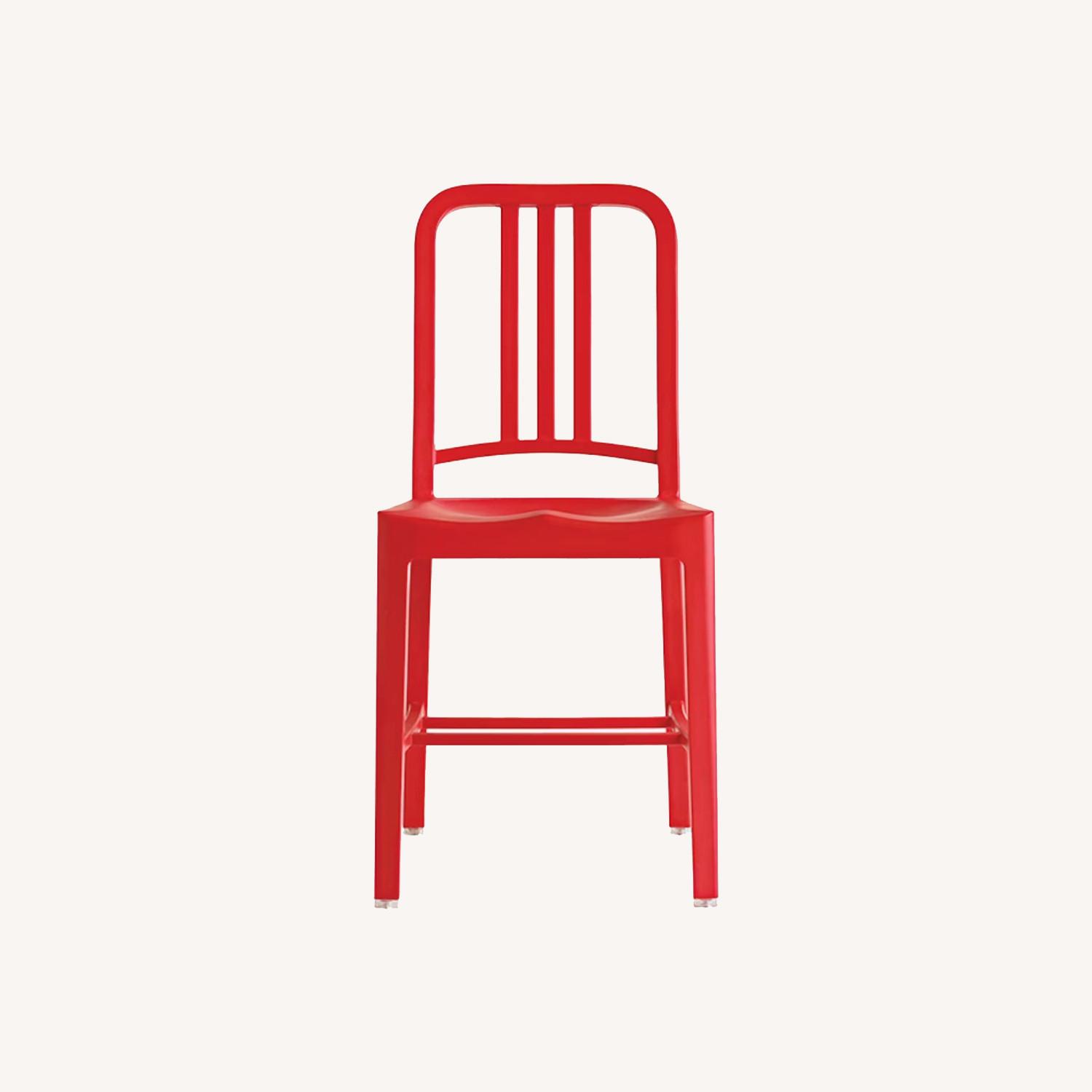 Emeco Navy 111 Red Chairs - image-0