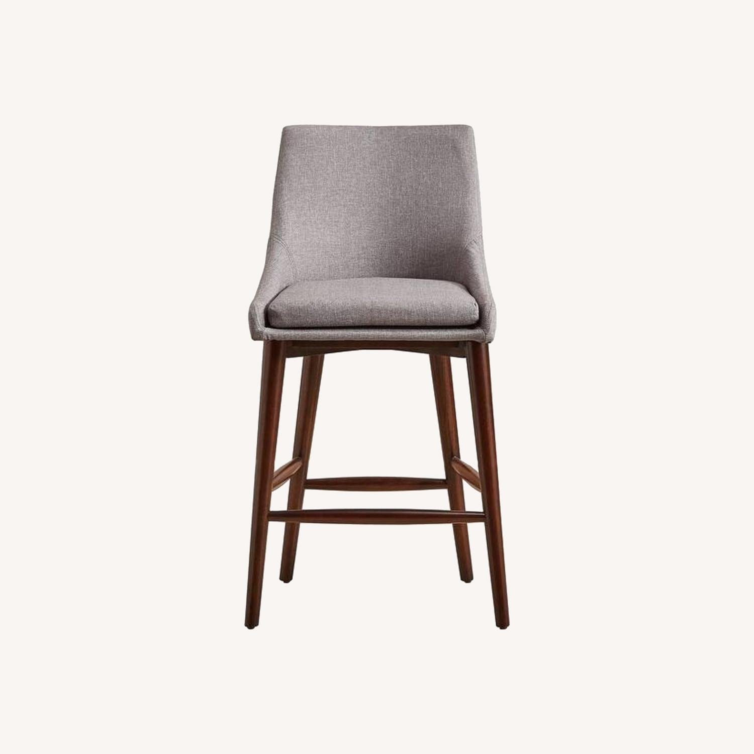 Sasha Espresso Barrel Counter Stools (5 chairs) - image-0