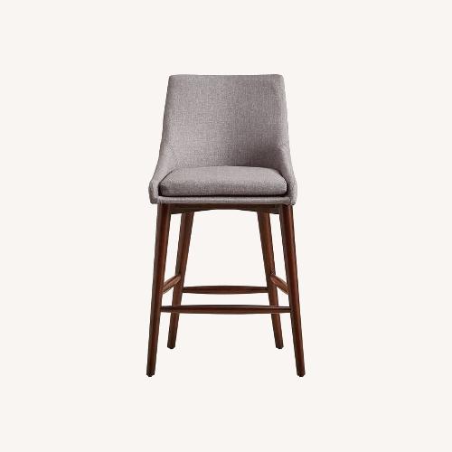 Used Sasha Espresso Barrel Counter Stools (5 chairs) for sale on AptDeco