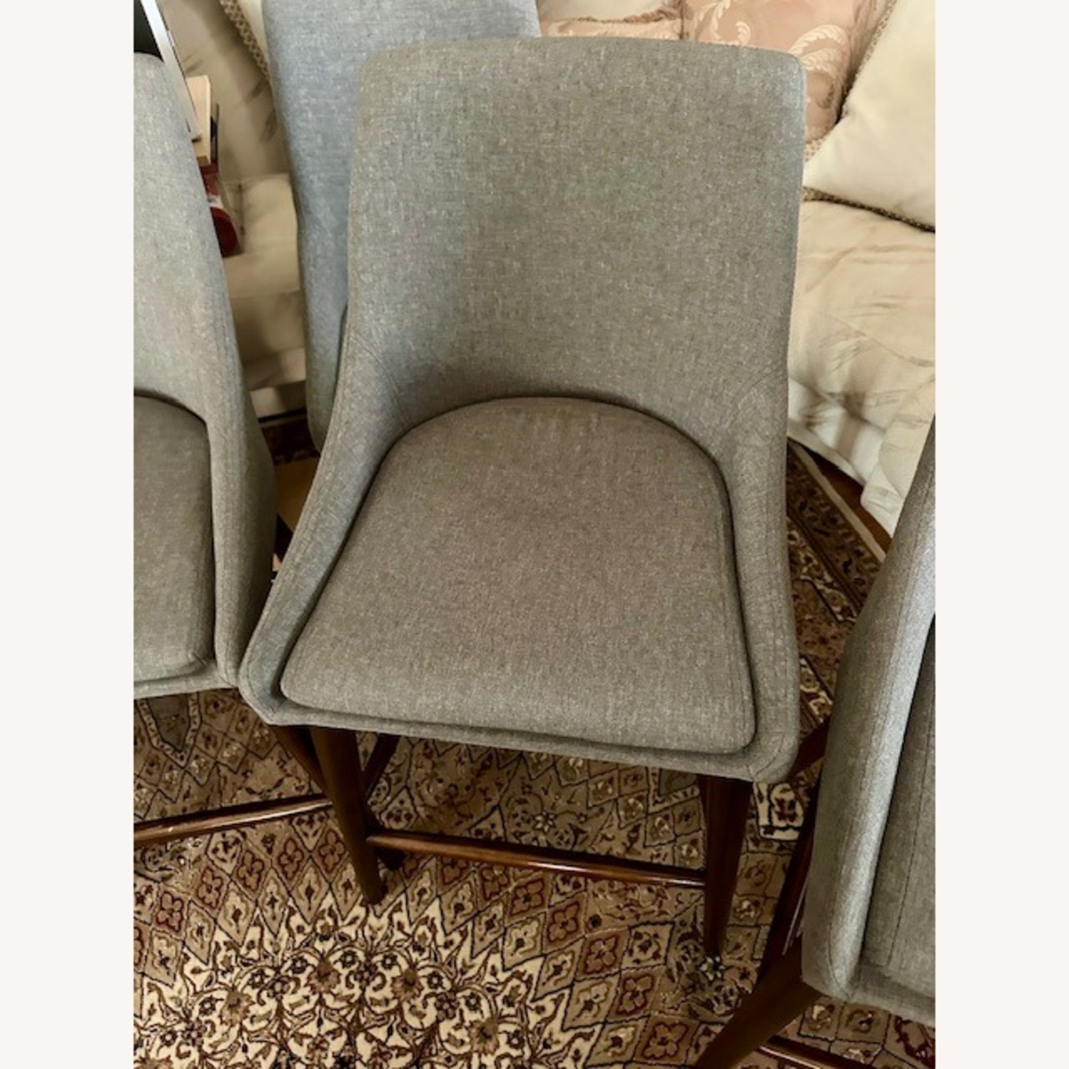 Sasha Espresso Barrel Counter Stools (5 chairs) - image-2