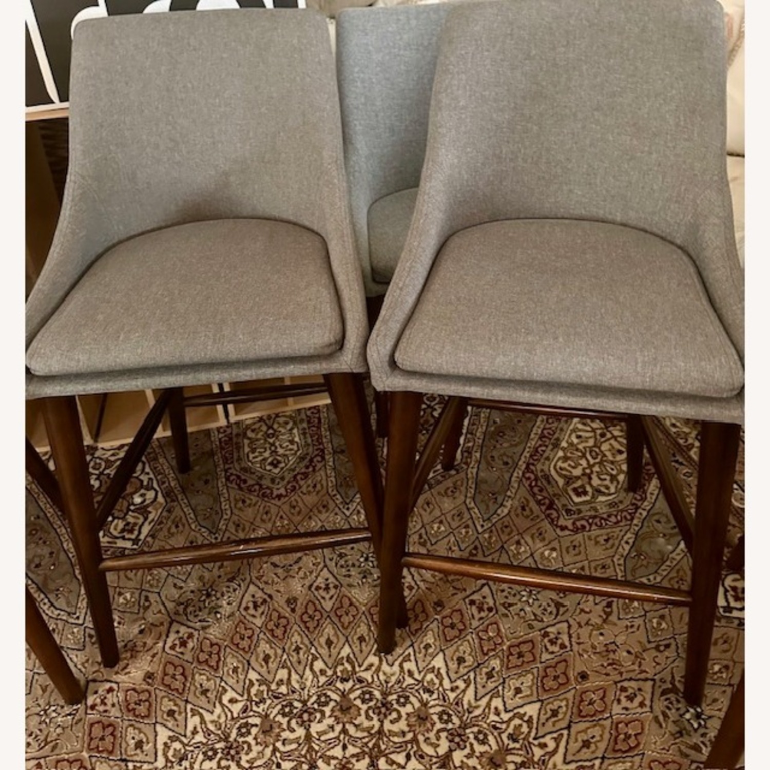 Sasha Espresso Barrel Counter Stools (5 chairs) - image-3