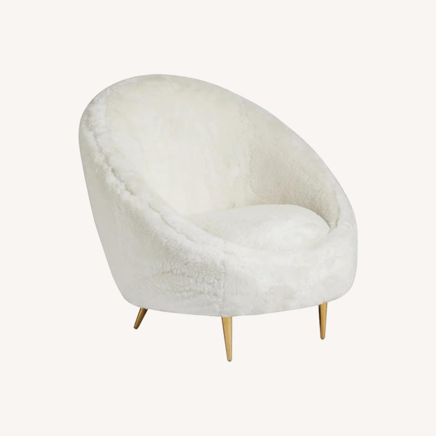 Jonathan Adler Sheepskin Ether Chairs Set of 2 - image-0