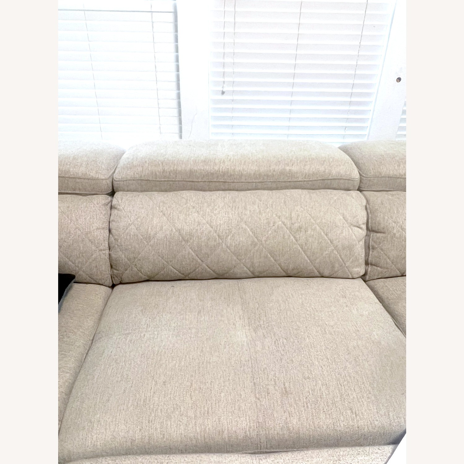 11-Seater Light Beige Sectional Sofa with Ottoman - image-4