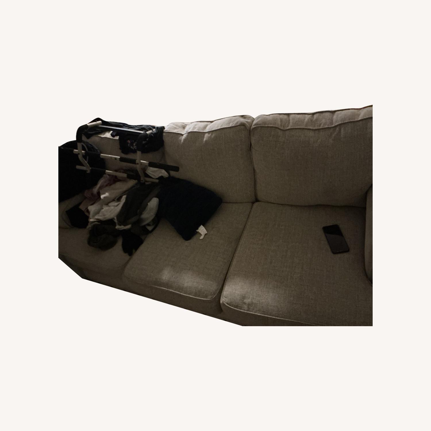 Fabric Wolf Grey Sofa - image-0