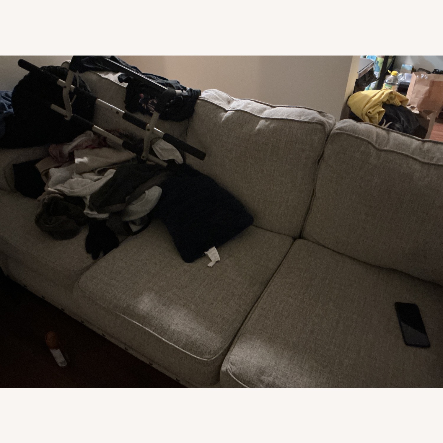 Fabric Wolf Grey Sofa - image-2