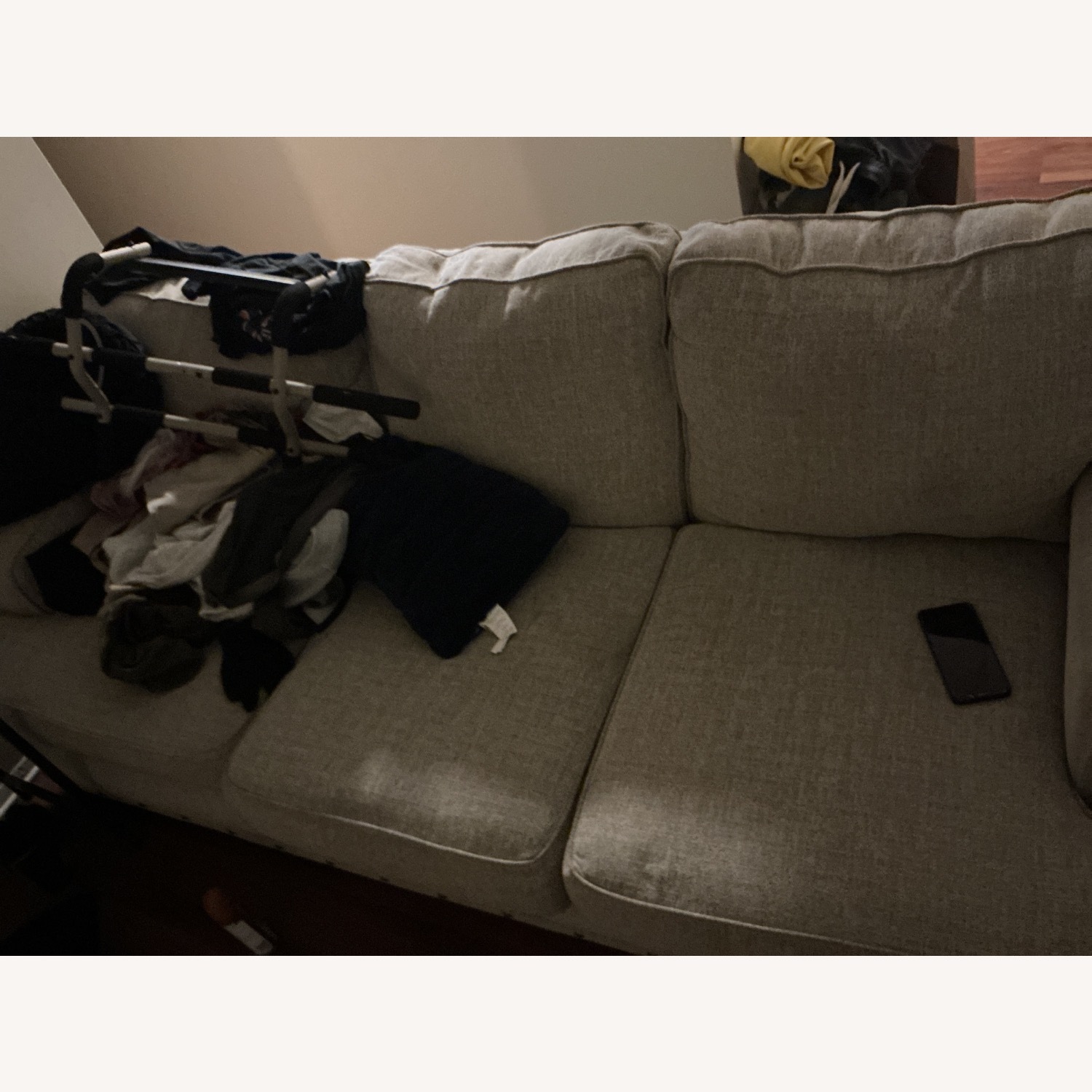 Fabric Wolf Grey Sofa - image-1