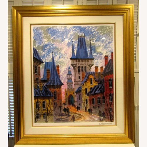 Used Signed Anatole Krasnyansky Seriolithograph for sale on AptDeco