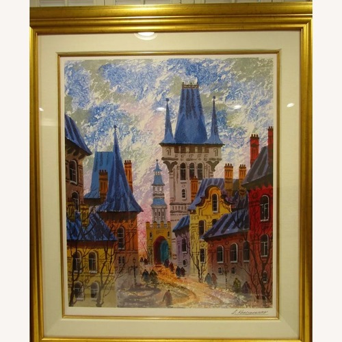 Used Signed Anatole Krasnyansky Seriolithograph for sale on AptDeco