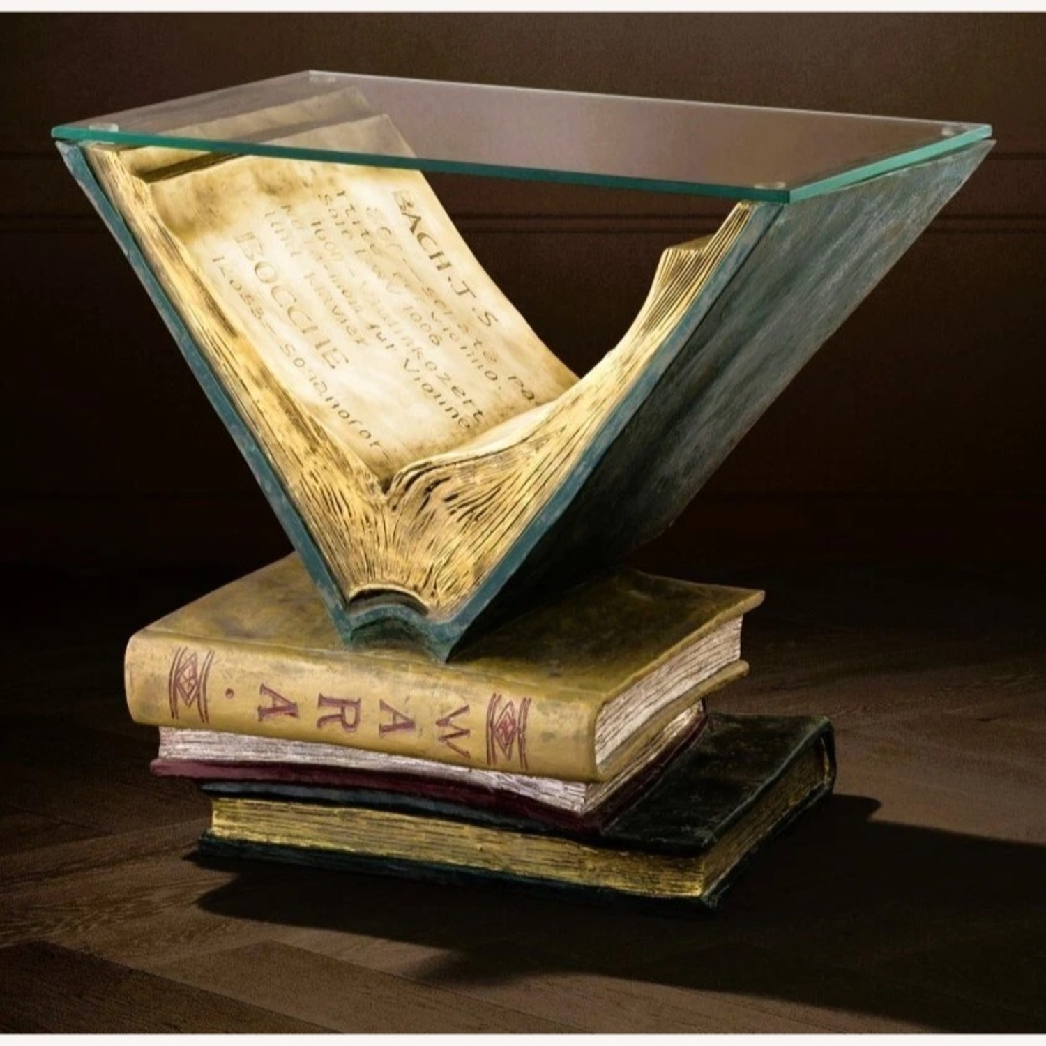 New Eichholtz Old Books Antique Side Table - image-1