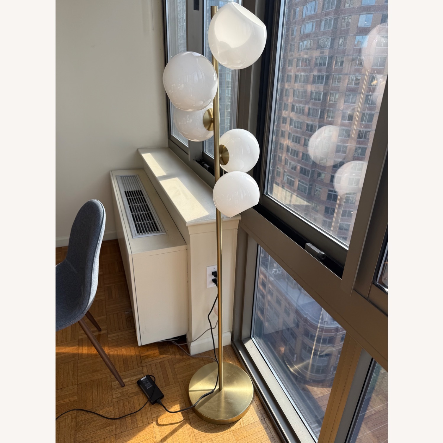 West Elm Staggered Glass 5-Light Floor Lamp (60") - image-1