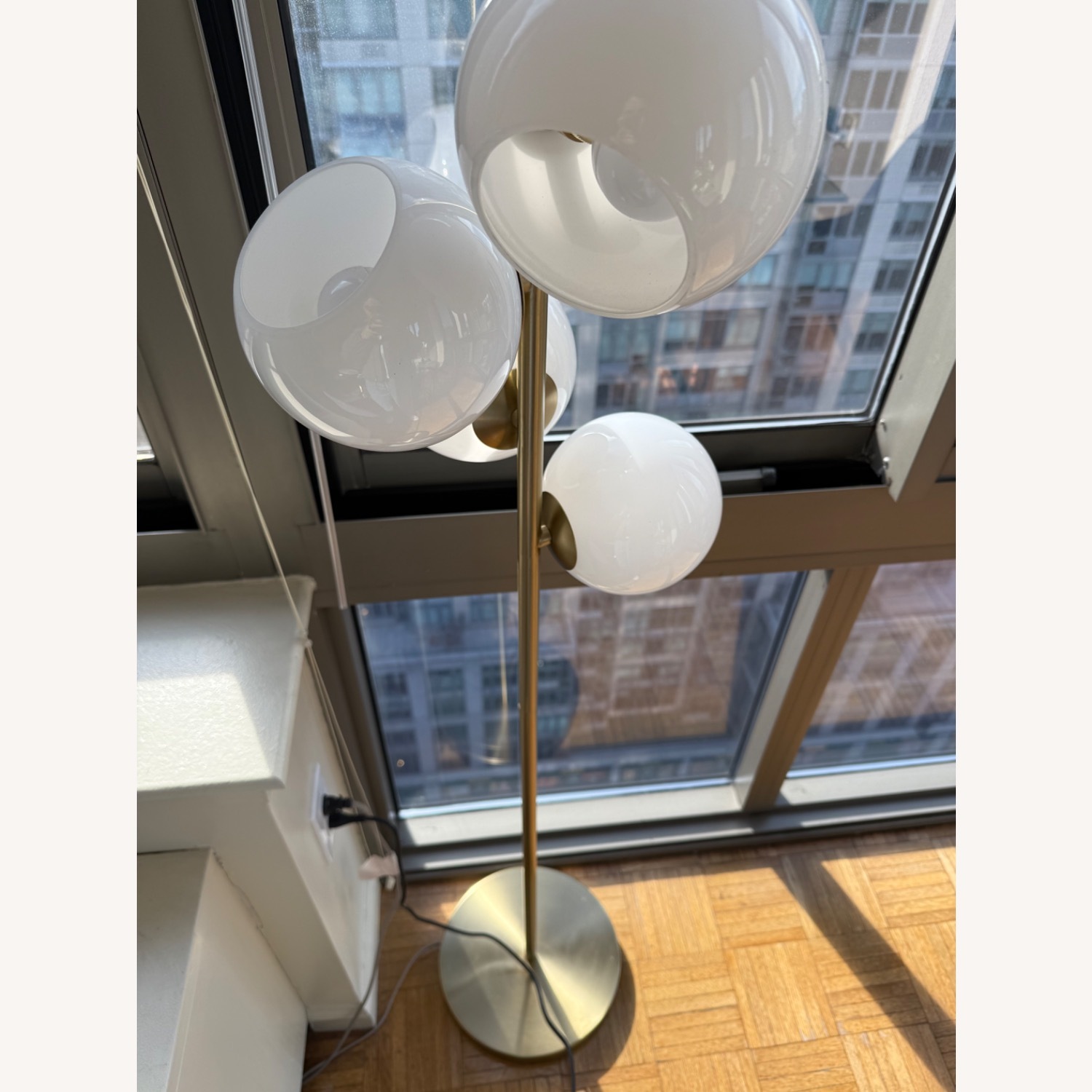 West Elm Staggered Glass 5-Light Floor Lamp (60") - image-3