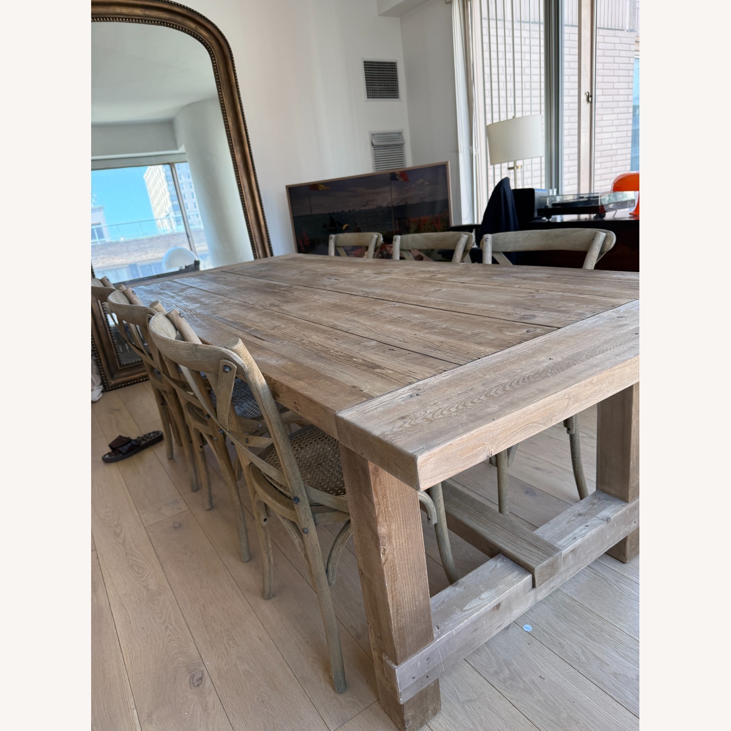 Restoration Hardware Salvaged Wood Dining Table - image-4