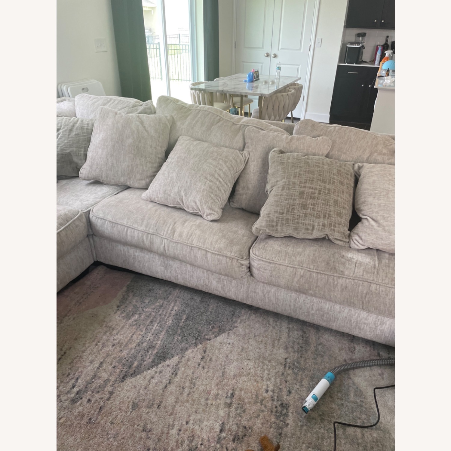 Cream Sectional Sofa - image-6