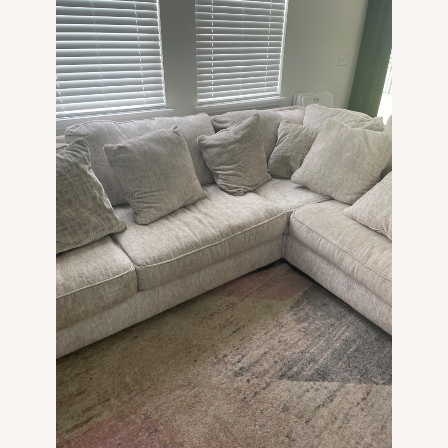 Cream Sectional Sofa - image-5