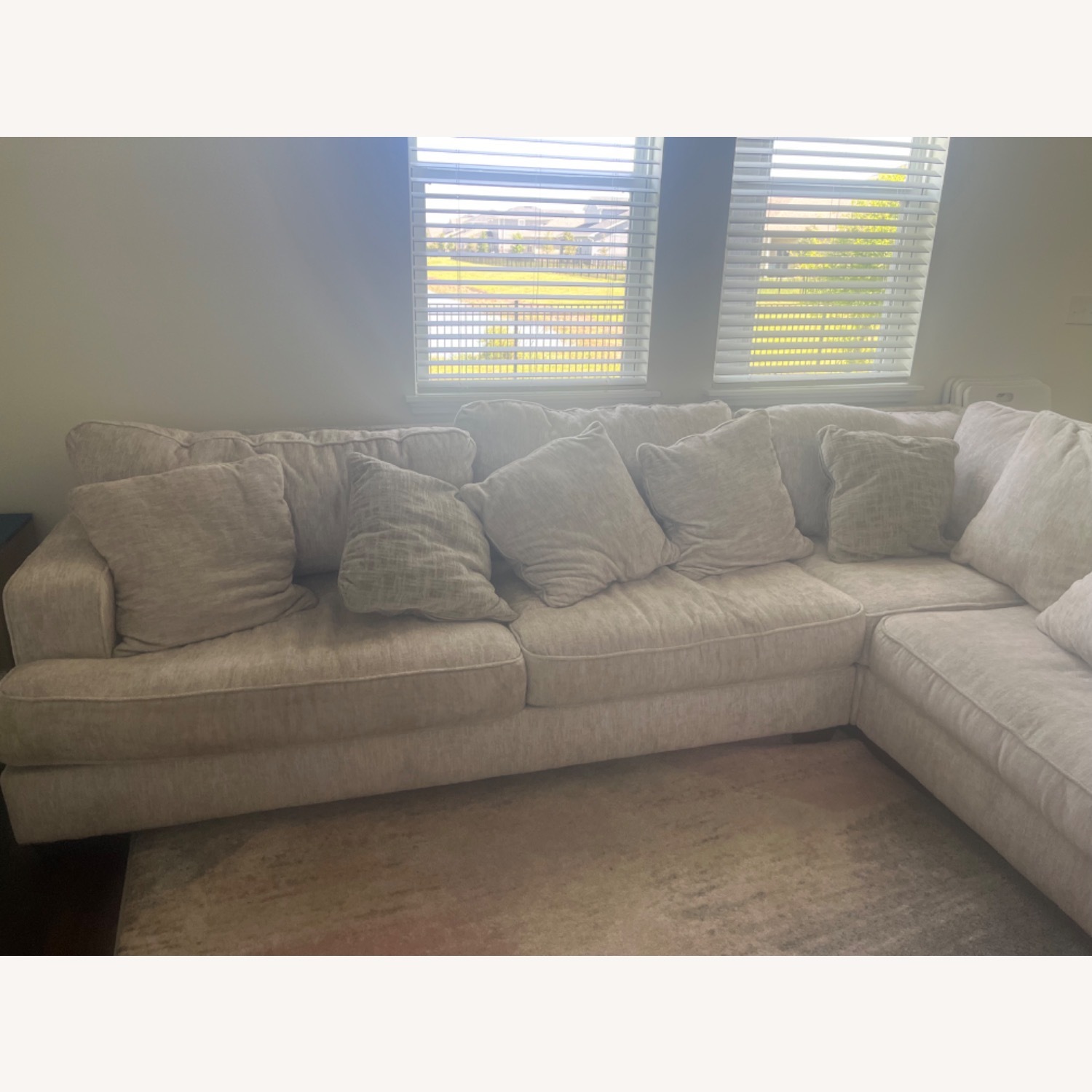 Cream Sectional Sofa - image-2