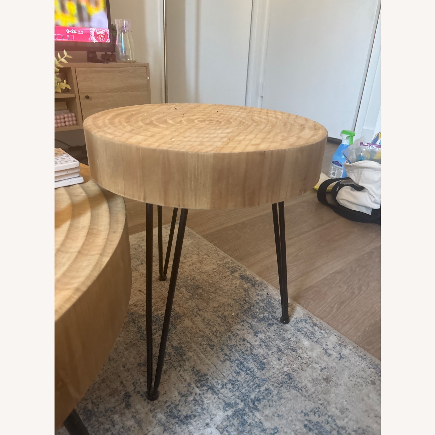 Light Brown Wooden Table - image-3