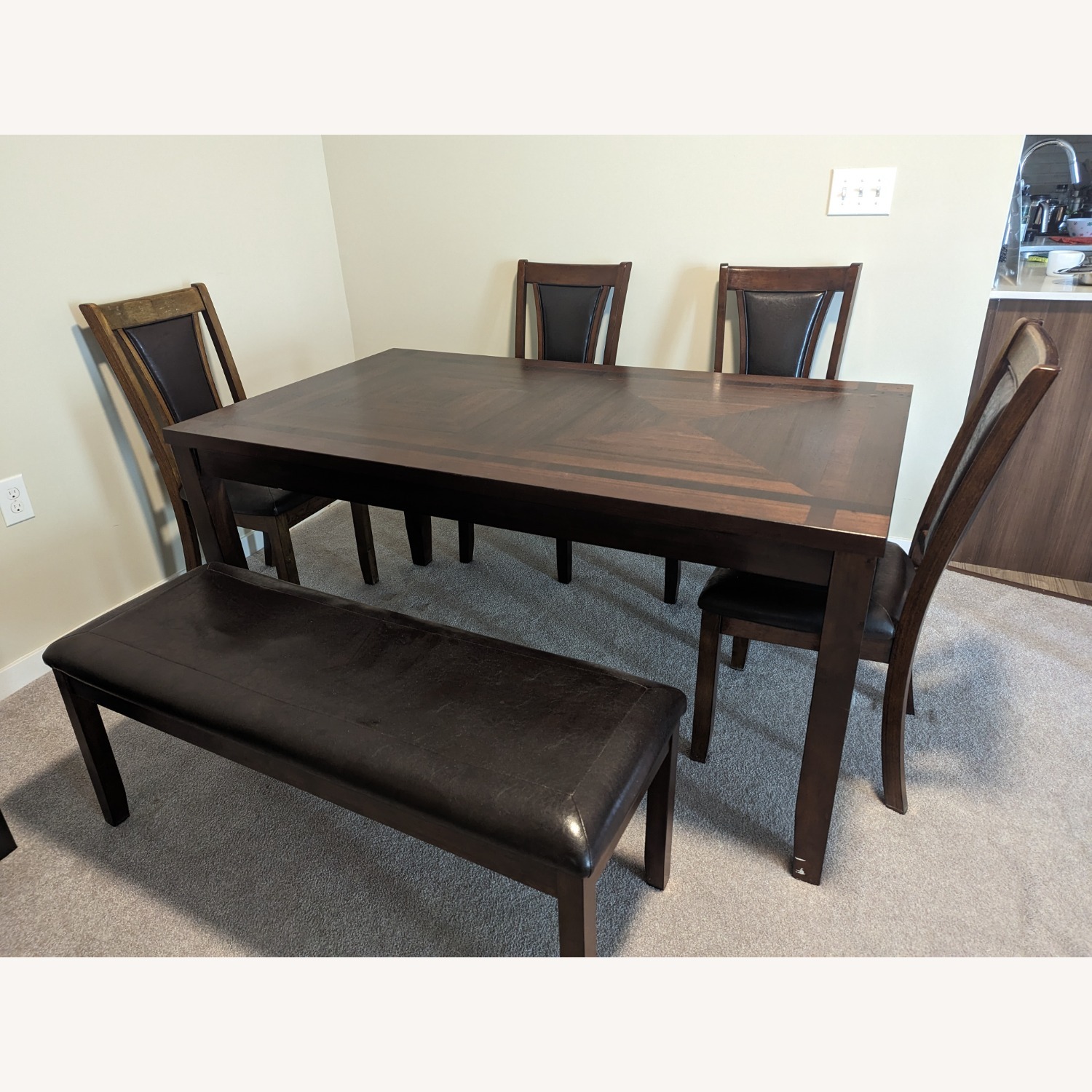 Biglots DiningTable with 4 Chairs - image-1