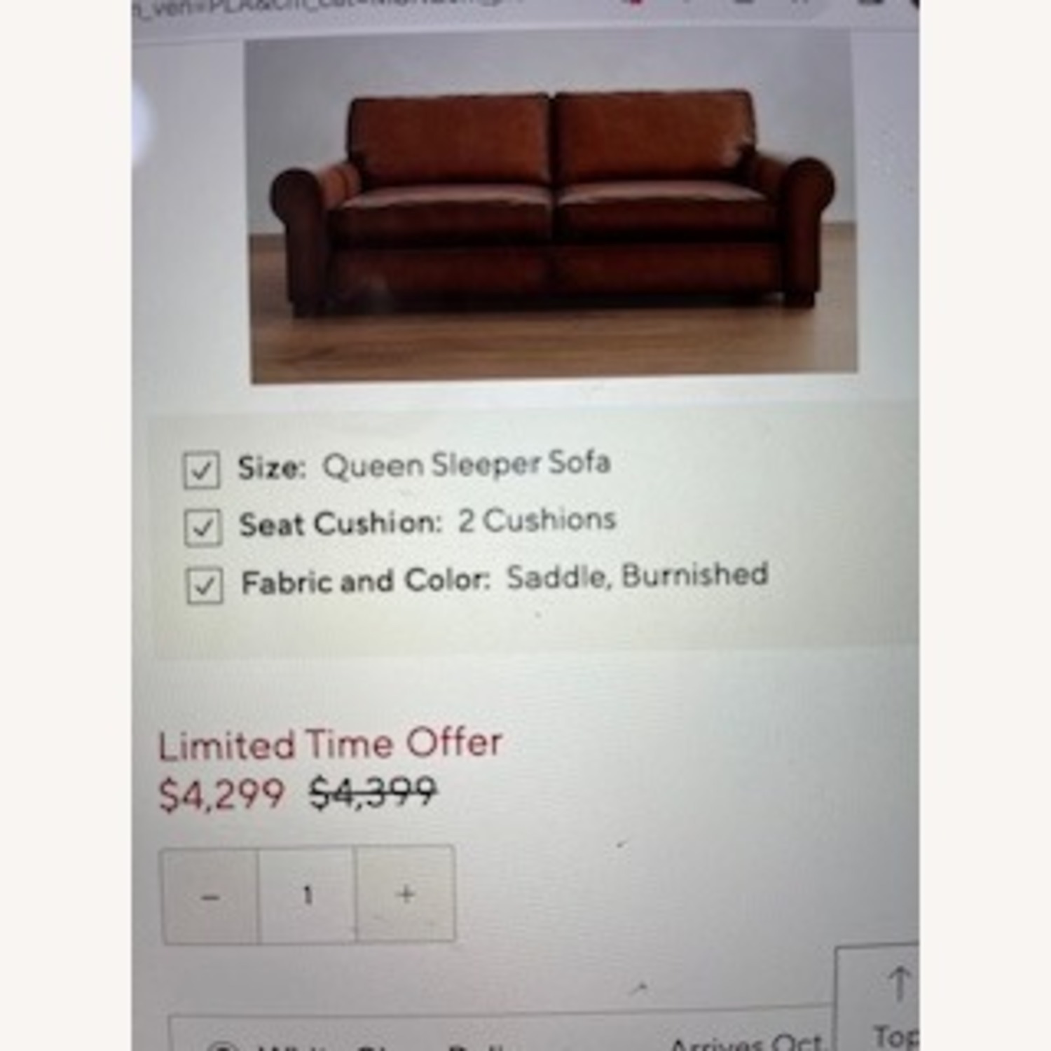American Leather Queen Sofa Bed - image-4