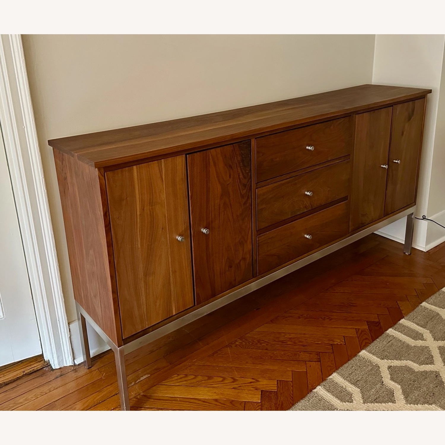 Room & Board Linear Walnut Storage Cabinet - image-3