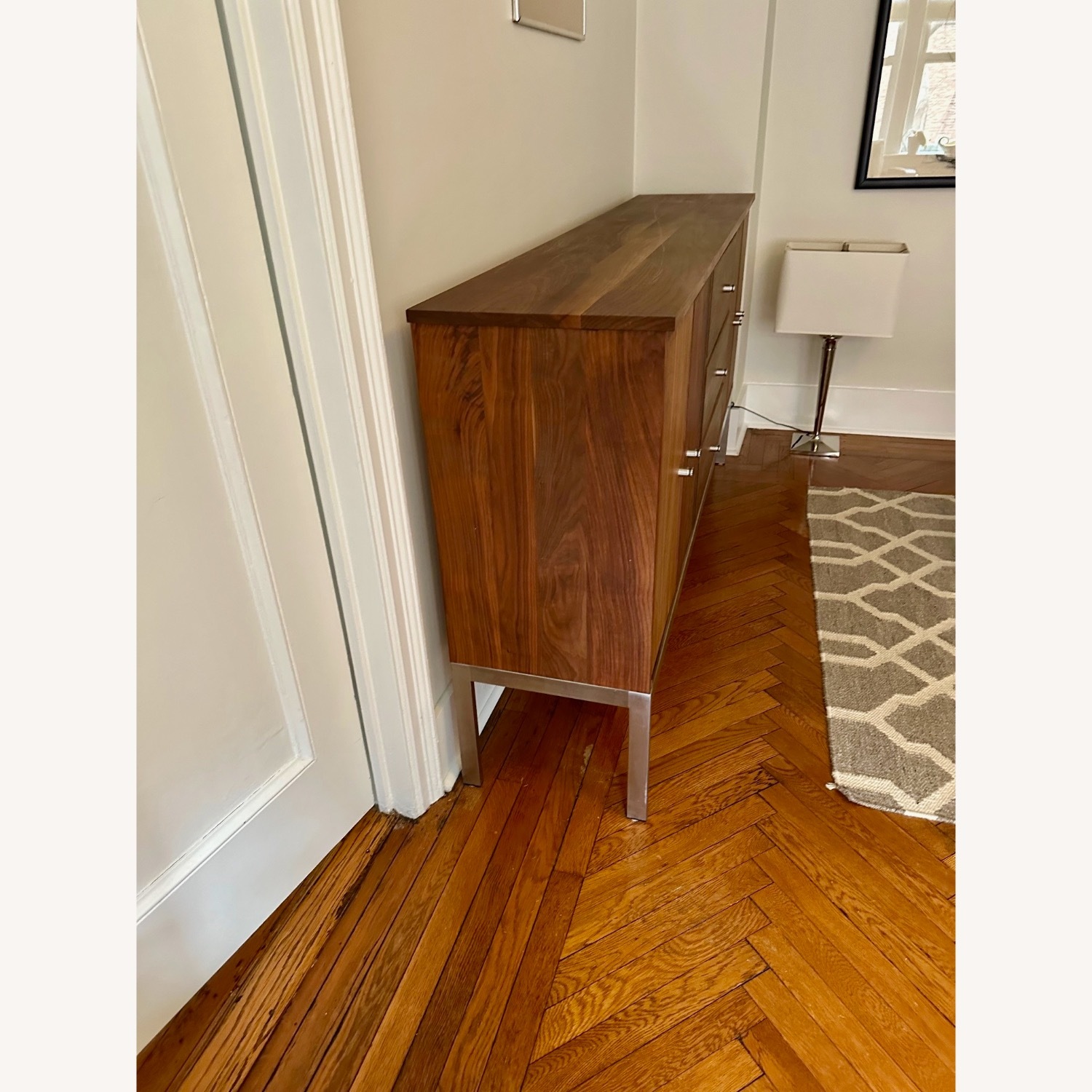 Room & Board Linear Walnut Storage Cabinet - image-4