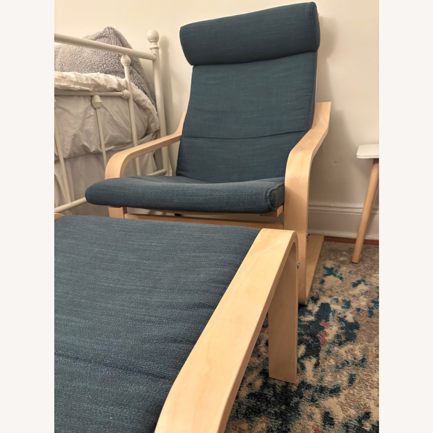IKEA Poang Ergonomic Armchair and Ottoman Set - image-3
