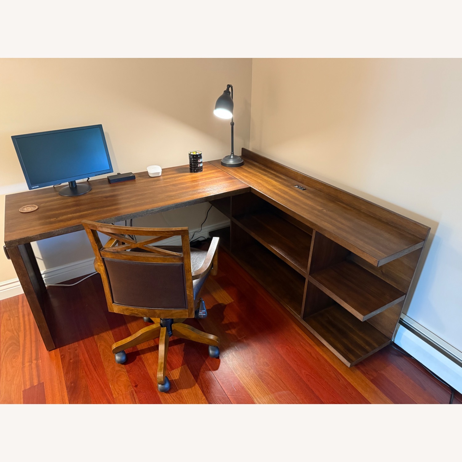Raymour & Flanigan L Shape Desk - image-1