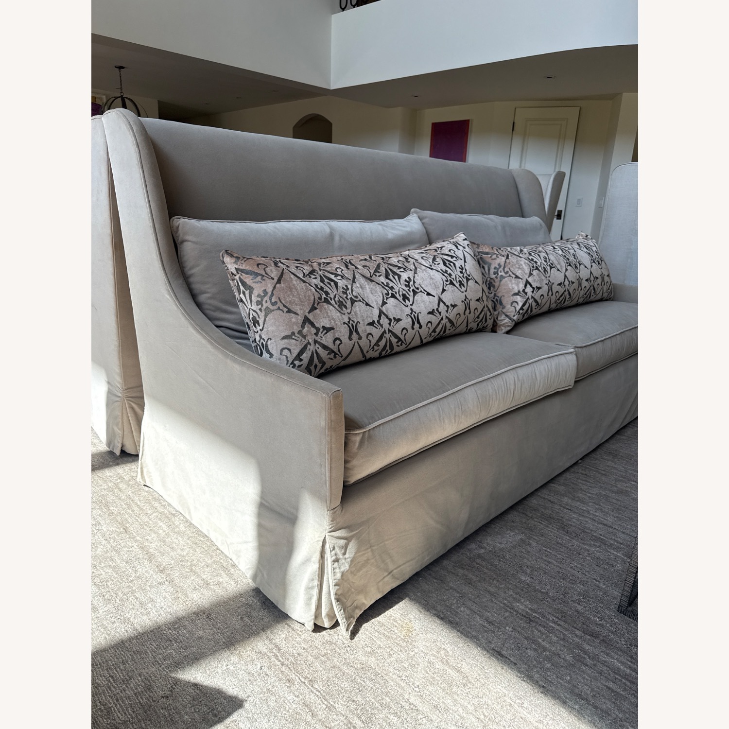 Soft Velvet Settee - image-1