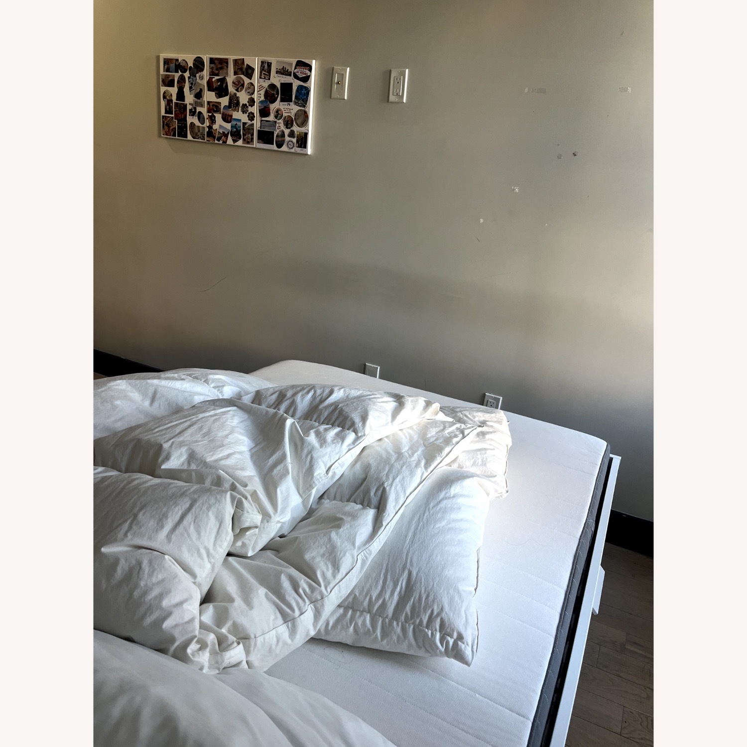 IKEA BRIMNES Bed Frame with Storage & Headboard, White, Full - image-2