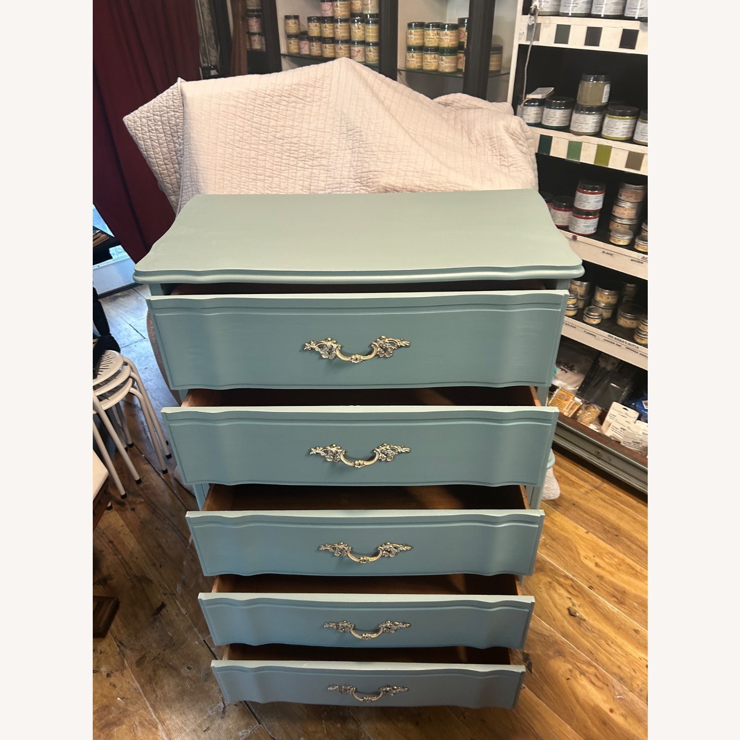 Highboy Vintage Dresser - image-7