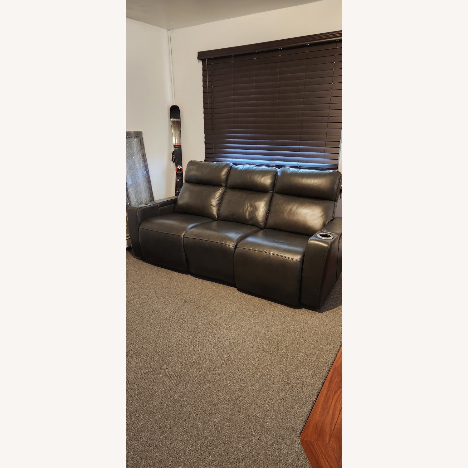 Italian Leather Sofa - image-5