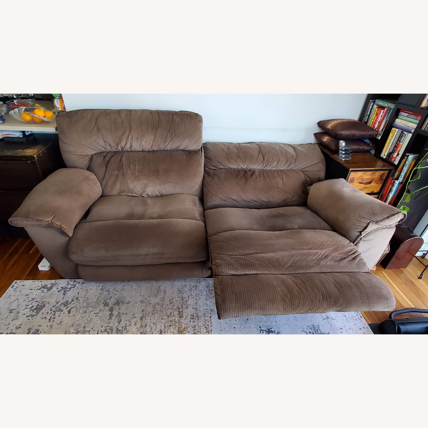 Bob's Discount Furniture Brava Brown 2 Seater Power Reclining Sofa - image-4