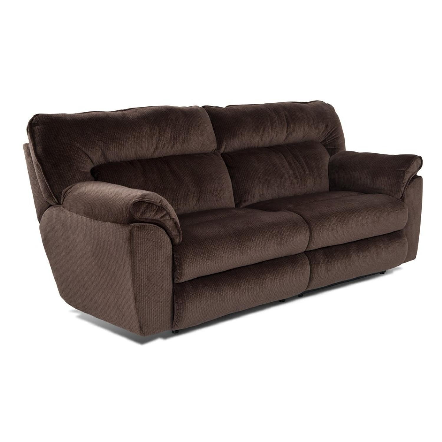 Bob's Discount Furniture Brava Brown 2 Seater Power Reclining Sofa - image-0