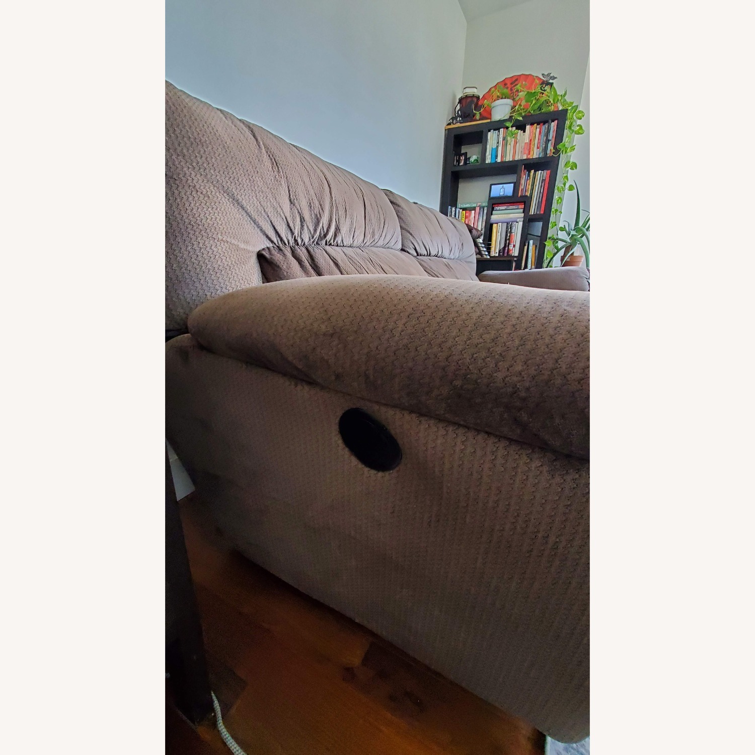 Bob's Discount Furniture Brava Brown 2 Seater Power Reclining Sofa - image-5