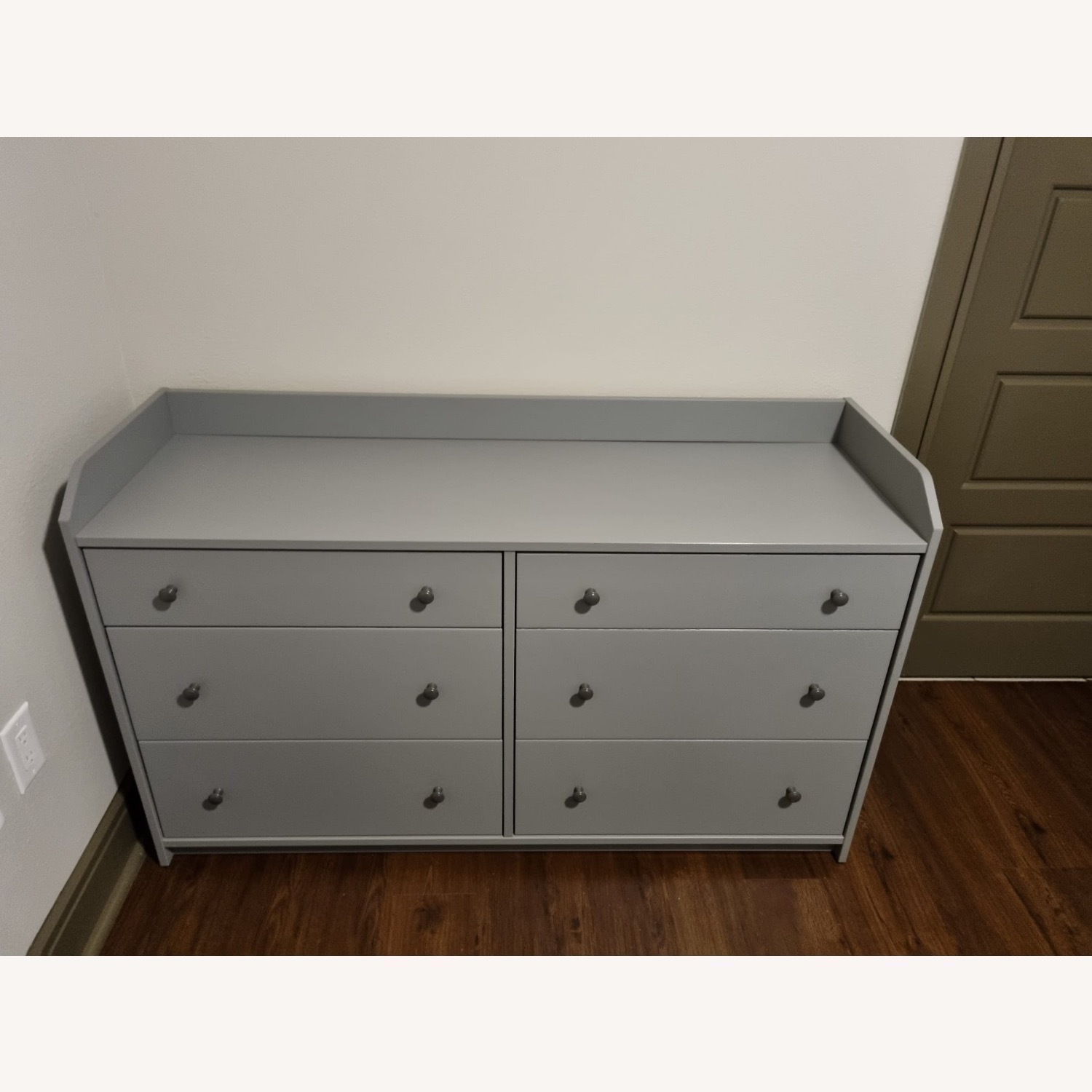 IKEA HAUGA 6 Drawer Dresser Gray - image-1