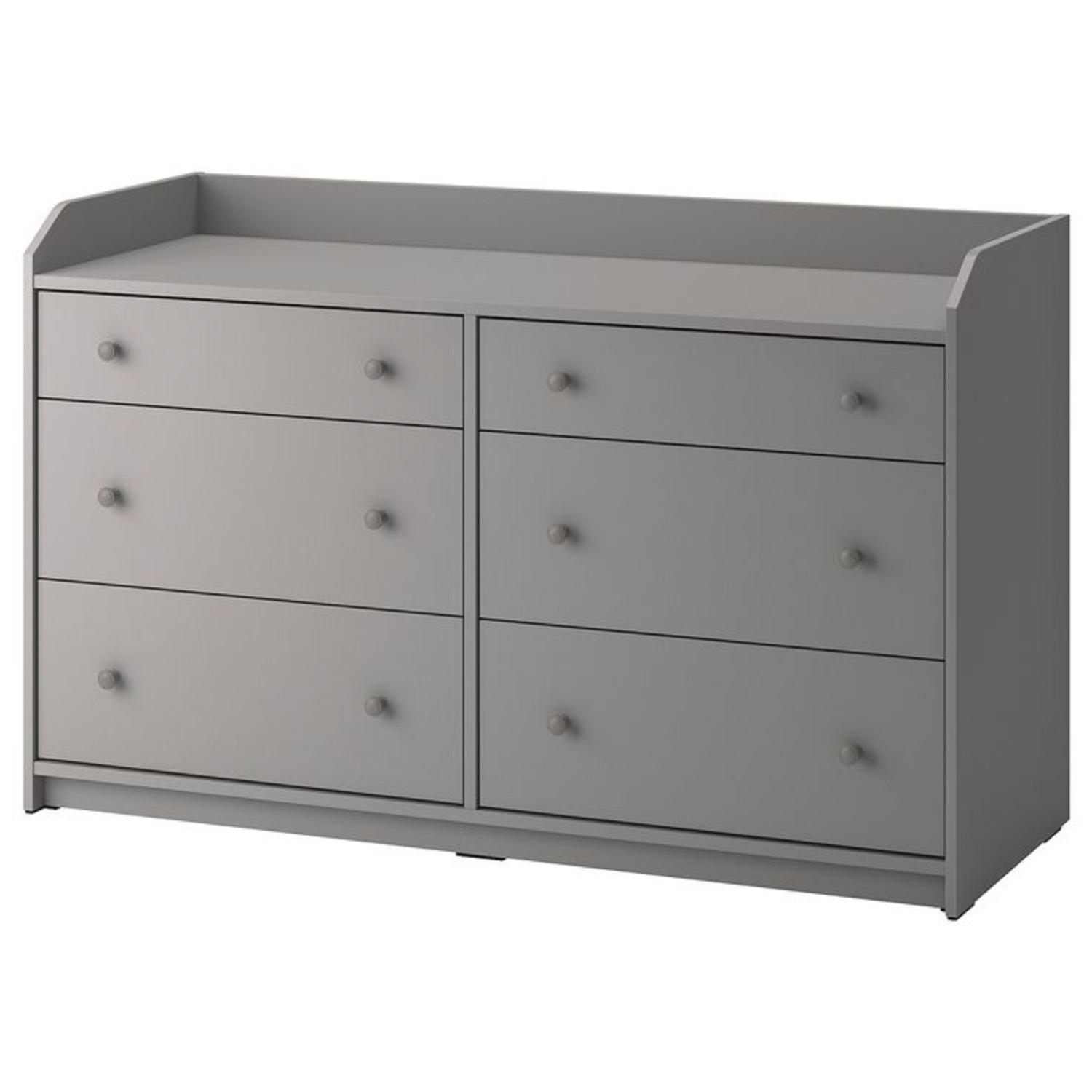 IKEA HAUGA 6 Drawer Dresser Gray - image-4