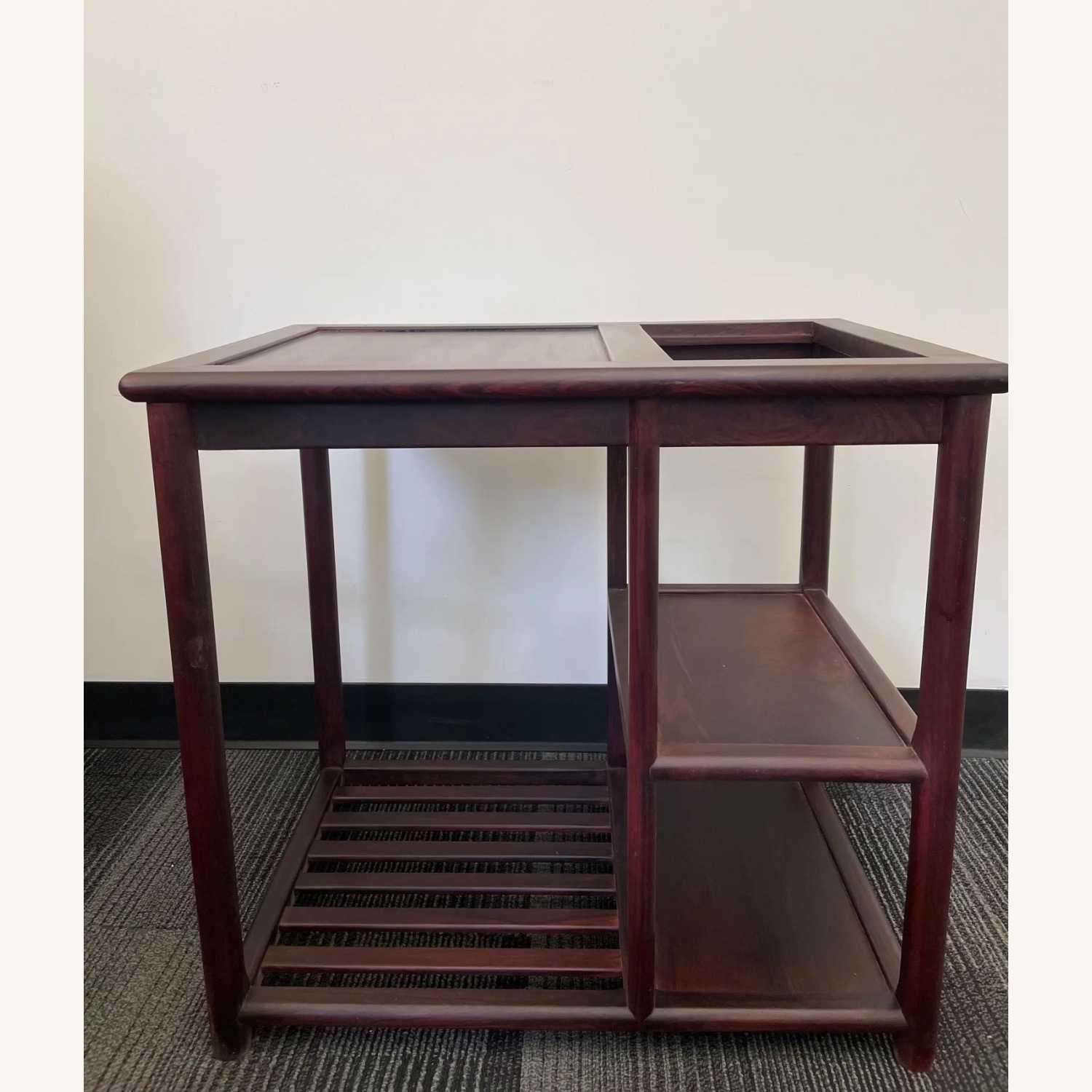 Chinese Red Rosswood Teatable - image-3