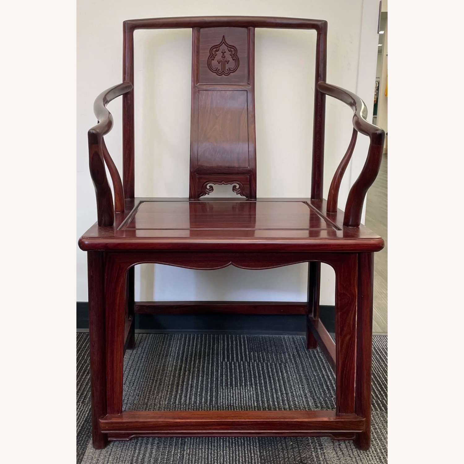 Chinese Red Rosswood Teatable - image-5