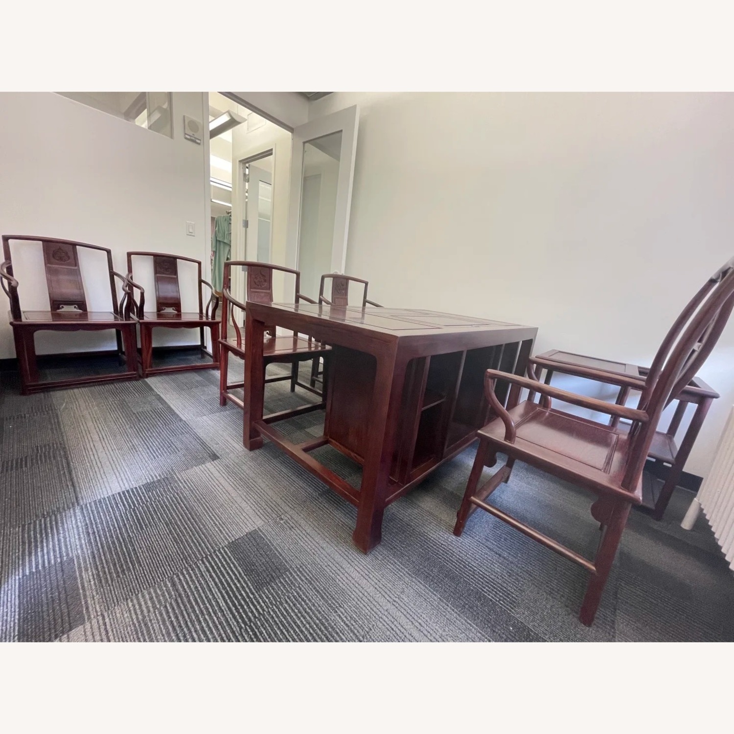 Chinese Red Rosswood Teatable - image-2